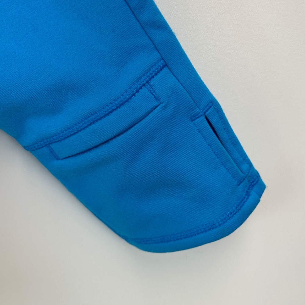 Brooks Dash 1/2 Zip Running Pullover Neon Yellow Blue Fleece Lined 221223 L - Picture 6 of 15